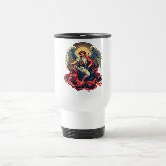 Caneca de Viagem São Miguel Derrotando o Diabo