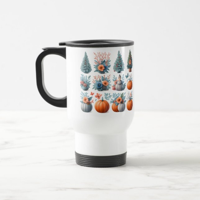 Caneca de Viagem Sazonal de Outono e Inverno (Esquerda)