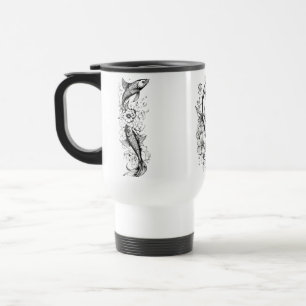 Caneca de viagem Serene Koi Pond - 15 oz Mug