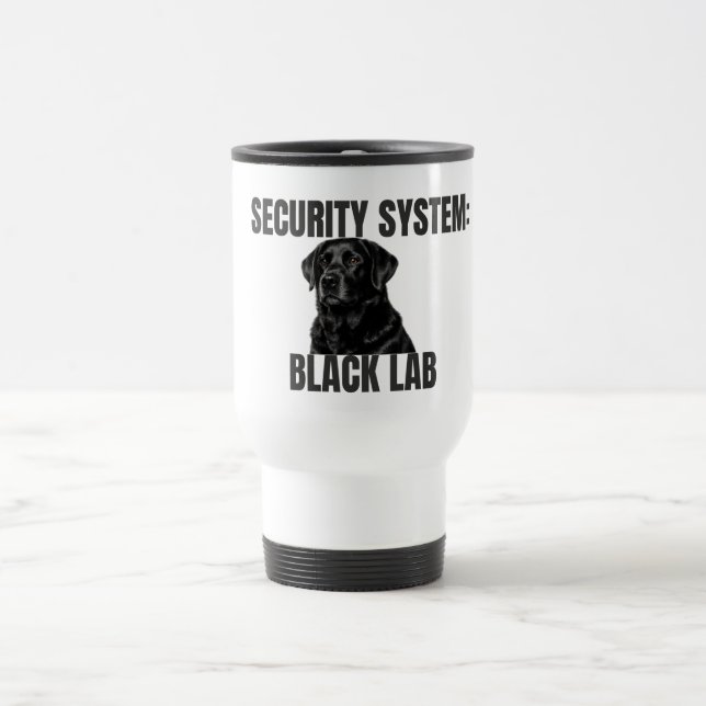 Caneca de Viagem Sistema de Segurança Black Lab (Centro)
