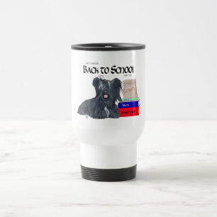 Caneca de Viagem Skye Terrier de Volta à Escola