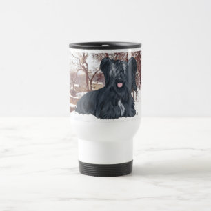 Caneca de Viagem Skye Terrier Inverno