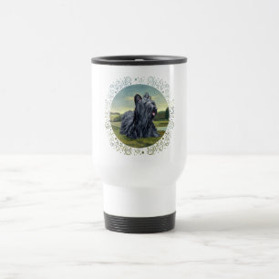 Caneca de Viagem Skye Terrier na Paisagem