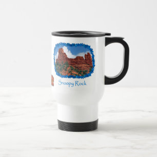 Caneca de viagem Snoopy de Sedona da rocha/rocha