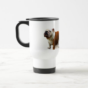 Caneca de viagem soberbo do buldogue