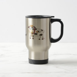 Caneca de viagem suíça da vaca