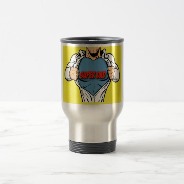Caneca de viagem super do café do pai do dia dos (Centro)