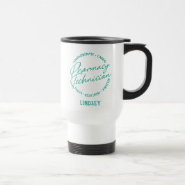 Caneca de viagem Técnica do Farmacêutico Personali