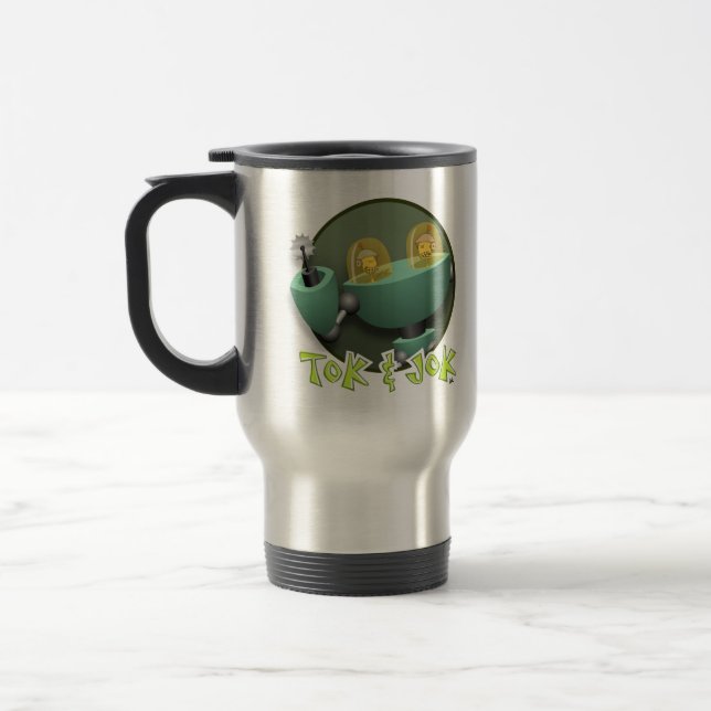 Caneca de viagem TokBOT e JokBOT (Esquerda)
