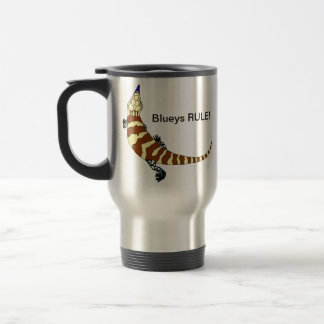 Caneca de viagem Tongued azul de Skink