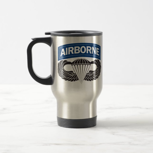 Caneca de viagem transportada por via aérea (Esquerda)