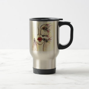 Caneca de viagem tribal do robô