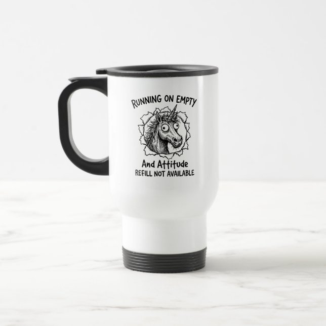 Caneca de Viagem Unicórnio Selvagem Espelhante Per (Esquerda)