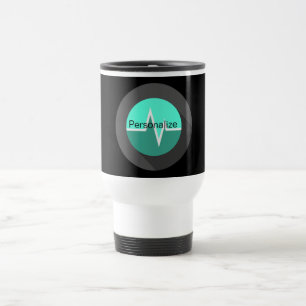 Caneca de viagem verde da linha EKG