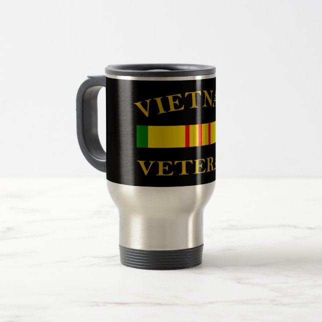 Caneca de viagem Veterana do Vietnã (Frente Esquerda)
