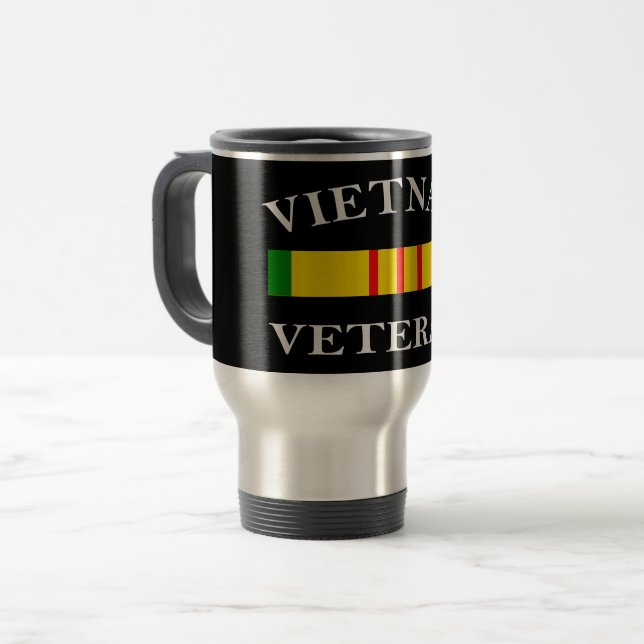 Caneca de viagem Veterana do Vietnã (Frente Esquerda)