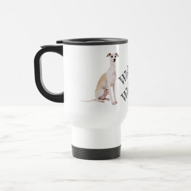 Caneca de viagem Whippet Whisperer (Esquerda)