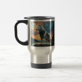 Caneca de viagem Wolf Guardian
