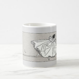 Caneca de vidro de Cinderella do vintage do