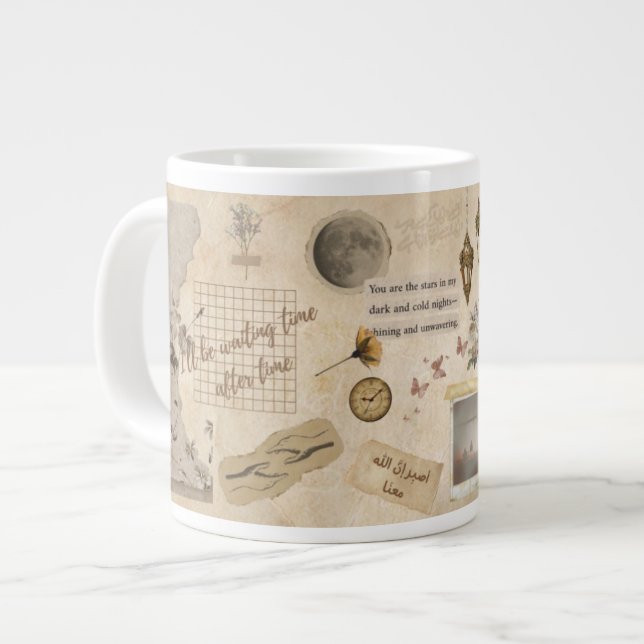 Caneca de vinheta com Urdu Arabe persa texto em in (Frente Esquerda)