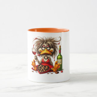 Caneca de Vinho e Chocolate Funny Duck ☕🦆🍷