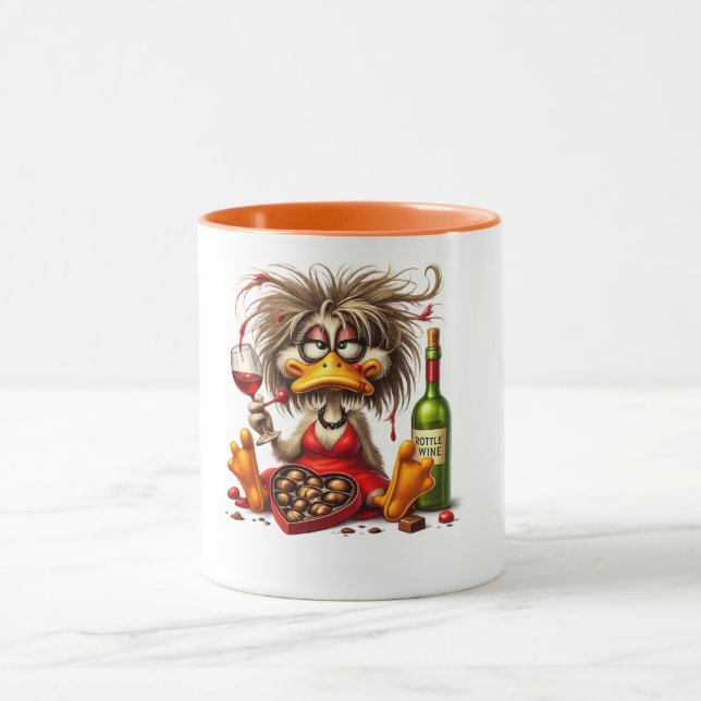 Caneca de Vinho e Chocolate Funny Duck ☕🦆🍷 (Centro)
