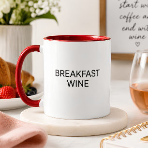 Caneca de Vinho para o Café da Manhã Engraçada Pre