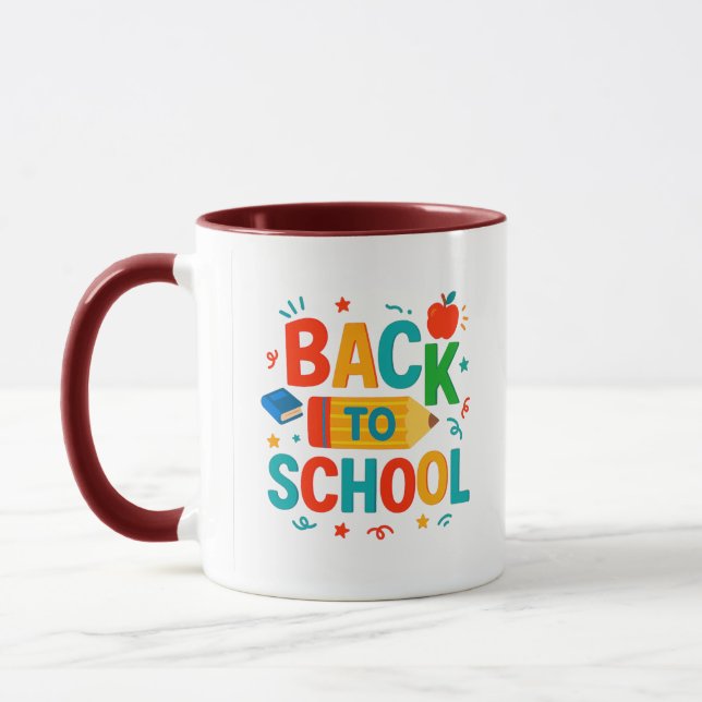 Caneca De volta à escola (Esquerda)