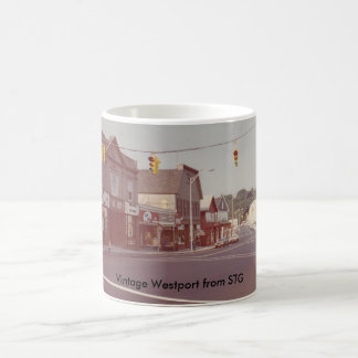 Caneca de Westport do vintage - teatro de belas
