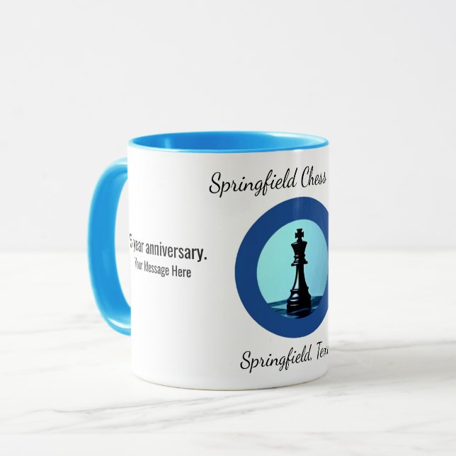 Caneca de Xadrez (Frente Esquerda)
