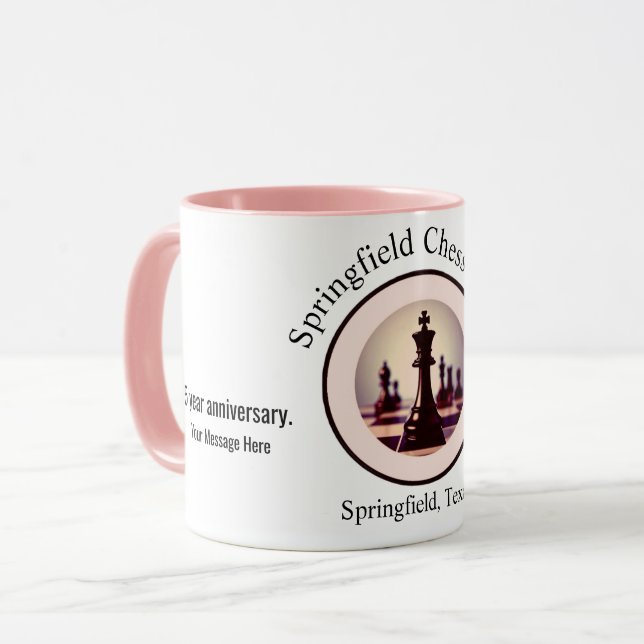 Caneca de Xadrez (Frente Esquerda)