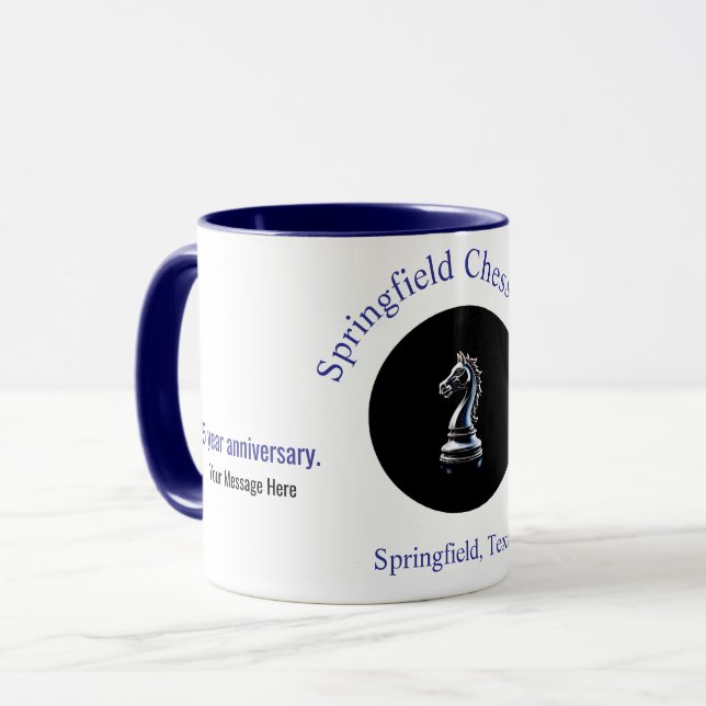 Caneca de Xadrez (Frente Esquerda)