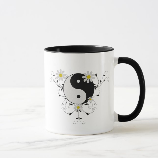 Caneca de Yin Yang da margarida (Direita)