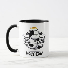Caneca de Yoga Holy Cow – Vaca Levitando em Pose Z