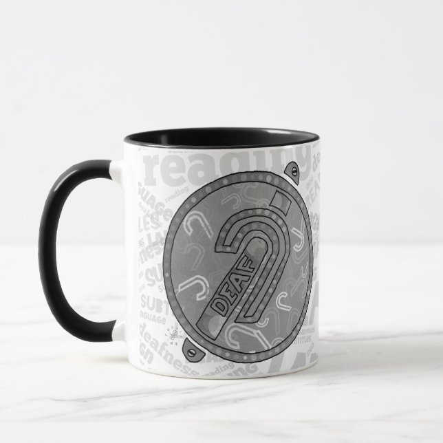 Caneca Deaf Symbol English (Esquerda)
