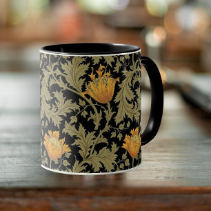 Caneca Dearle Dourado Anemones William Morris