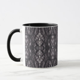 Caneca Death Abstract Dark Black Watercolor Art