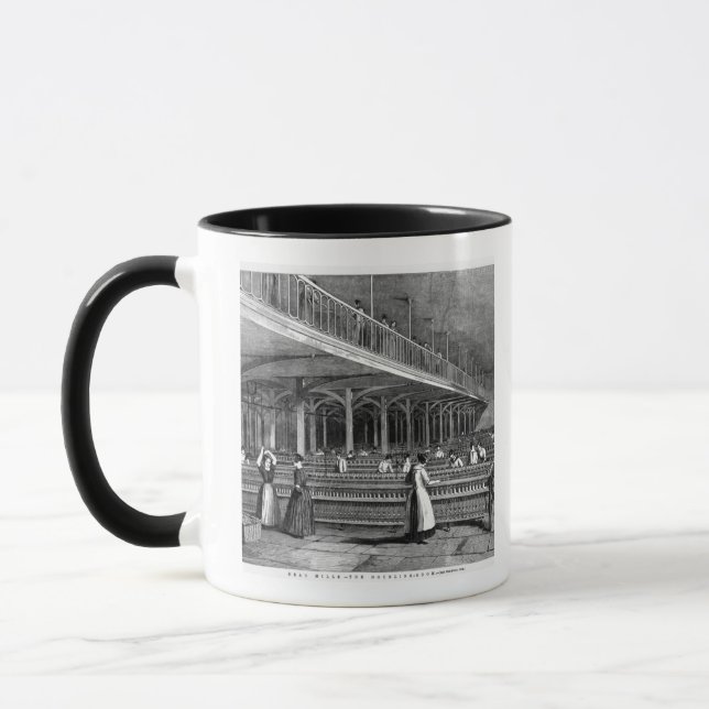 Caneca Decano Moinho - a sala de duplicação, 1851 (litho) (Esquerda)