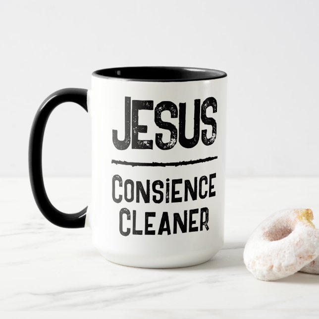 Caneca Declaração de Fé Cristã Purificador da Consciência (Com Donut)
