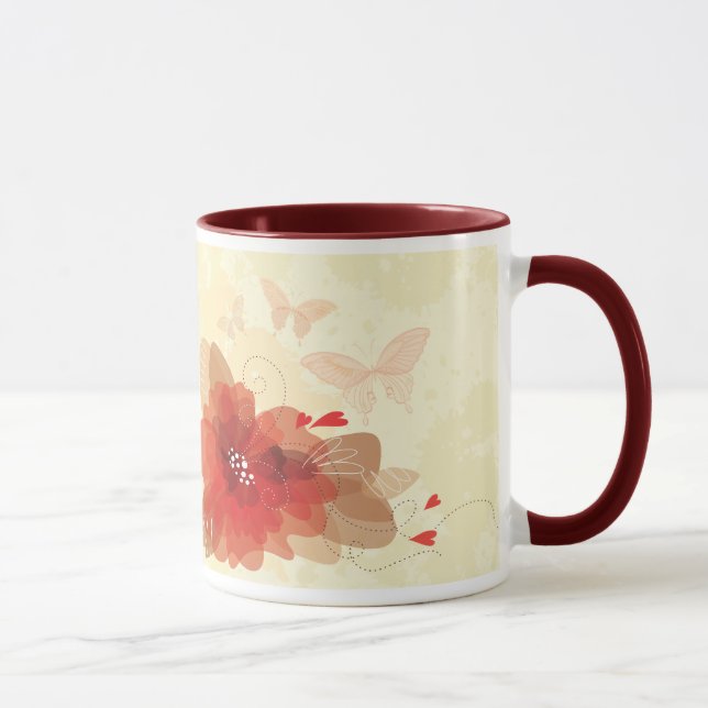 Caneca Decor De Flor 17 Mug (Direita)