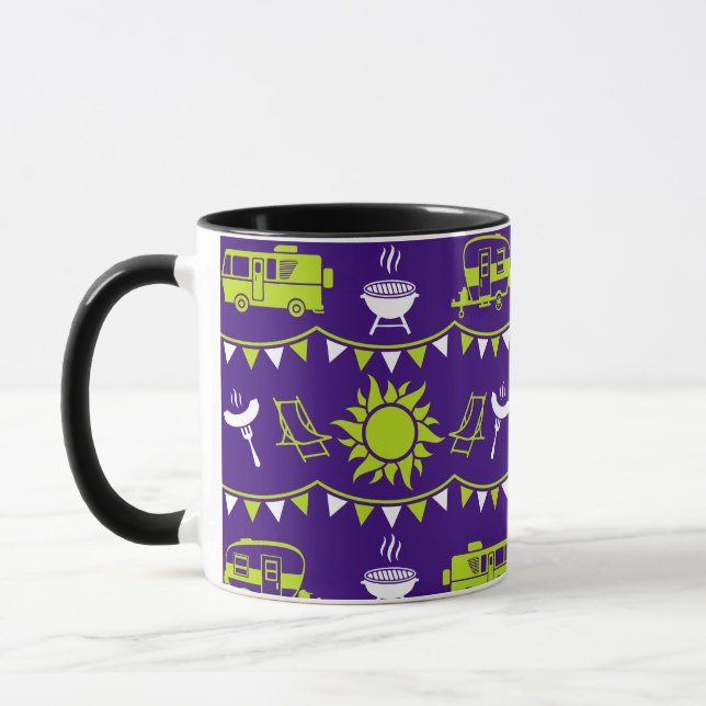 Caneca Decoração de Acampamento de Caravana (Esquerda)