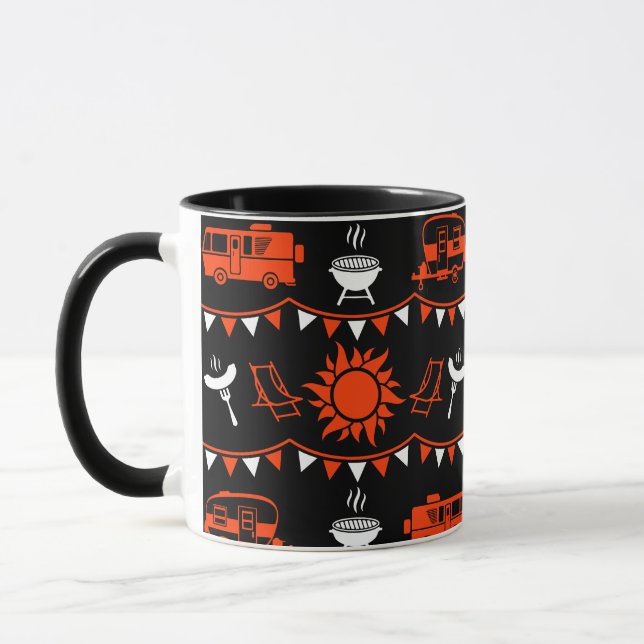 Caneca Decoração de acampamento de Caravana (Esquerda)