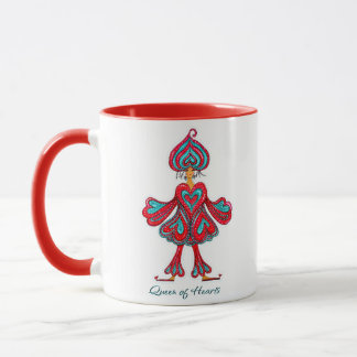 Caneca Decoração de parede Rainha de Copas