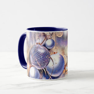 Caneca Decorações de natais vintages