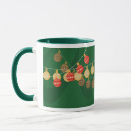 Caneca Decorated Christmas tree mug