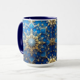 Caneca Decorativa de Férias Azul