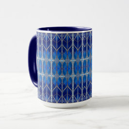 Caneca Decorativa de Férias Azul