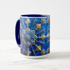 Caneca Decorativa de Férias Azul