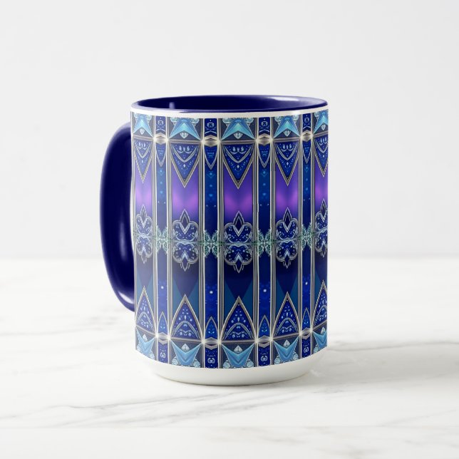 Caneca Decorativa Única de Feriado (Frente Esquerda)