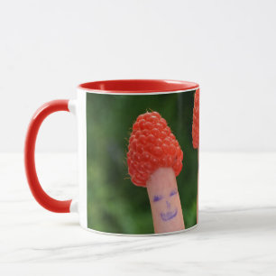 Caneca Dedos de framboesa divertidos